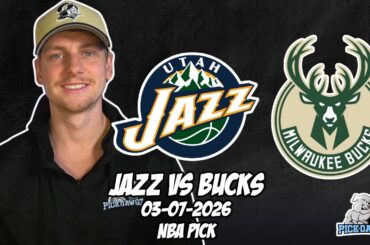 Utah Jazz vs Milwaukee Bucks 3/7/26 NBA Free Picks & Prediction | NBA Betting Tips