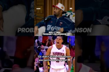 Gil didn’t believe in Joe Johnson at first 👀 #gilbertarenas #joejohnson #atlantahawks