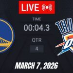 NBA LIVE! Golden State Warriors vs Oklahoma City Thunder | March 7, 2026 | 2026 NBA Season Live 2K