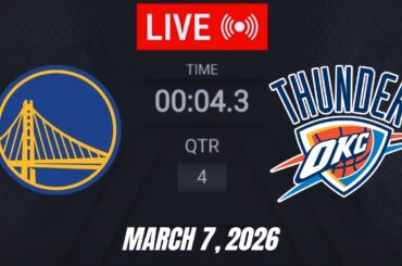 NBA LIVE! Golden State Warriors vs Oklahoma City Thunder | March 7, 2026 | 2026 NBA Season Live 2K