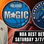 Saturday NBA Best Bet - Magic vs Timberwolves 3/7/26 NBA Picks and Predictions | Jason Sharpe