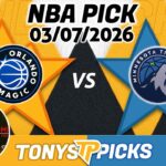 Orlando Magic vs. Minnesota Timberwolves Pick 3/7/26 NBA Pick Prediction