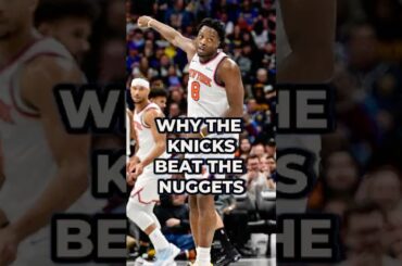 THIS IS WHY The Knicks DESTROYED The Nuggets