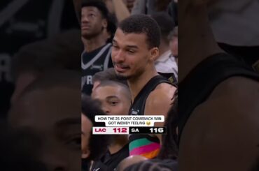 Wemby was brought to tears in Spurs EPIC comeback win 🥹