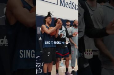 🗣️ Happy birthday to Tre Johnson🕺 #nba #birthday #rookie #shorts #singing