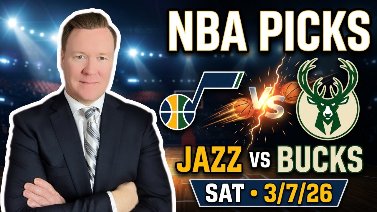 Utah Jazz vs Milwaukee Bucks – NBA Pick l Saturday 3/7/26 l Vernon’s Best Bets, Picks & Predictions