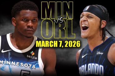 Minnesota Timberwolves vs Orlando Magic Full Game Highlights – March 7, 2026 | NBA Season