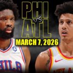 Philadelphia 76ers vs Atlanta Hawks Full Game Highlights – March 7, 2026 | NBA Season