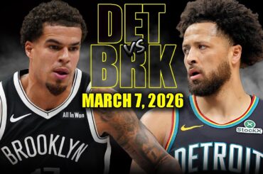 Detroit Pistons vs Brooklyn Nets Full Game Highlights – March 7, 2026 | NBA Season