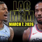 Los Angeles Clippers vs Memphis Grizzlies Full Game Highlights – March 7, 2026 | NBA Season