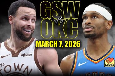 Oklahoma City Thunder vs Golden State Warriors Full Game Highlights – March 7, 2026 | NBA Season