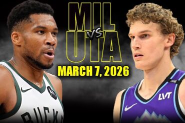 Milwaukee Bucks vs Utah Jazz Full Game Highlights – March 7, 2026 | NBA Season