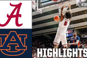 Alabama Crimson Tide vs. Auburn Tigers | Full Game Highlights | ESPN College Basketball