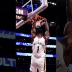 Zion FULL-EXTENSION on Alley-Oop Dunk!  #pelicans #nba #shorts