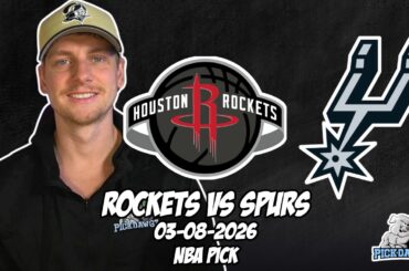 Houston Rockets vs San Antonio Spurs 3/8/26 NBA Free Picks & Prediction | NBA Betting Tips