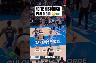 GUI SANTOS QUEBRA RECORDE 🤩🇧🇷 #nba