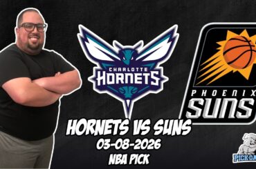 Charlotte Hornets vs Phoenix Suns 3/8/26 NBA Free Picks & Prediction | NBA Betting Tips