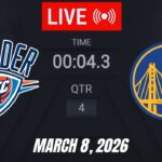 NBA LIVE! Golden State Warriors vs Oklahoma City Thunder | March 8, 2026 | 2026 NBA Season Live 2K