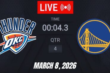 NBA LIVE! Golden State Warriors vs Oklahoma City Thunder | March 8, 2026 | 2026 NBA Season Live 2K