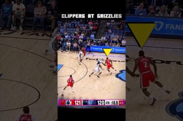 1 Point Game, Final 12.3 Seconds to Go…👀 Wild Ending Clippers at Grizzlies #nba #shorts