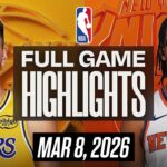 LAKERS vs KNICKS FULL GAME HIGHLIGHTS MARCH 8, 2026 NBA HIGHLIGHTS TODAY | NBA 2K26 GAMEPLAY
