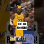 KING JAMES É UMA MÁQUINA DE QUEBRAR RECORDES! 👑 #NBA #LeBron #shorts