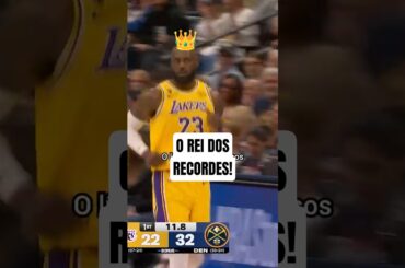 KING JAMES É UMA MÁQUINA DE QUEBRAR RECORDES! 👑 #NBA #LeBron #shorts