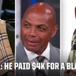 Charles Barkley took issue with JDub's $4,000 Cashmere cape 🤣 | Inside The NBA