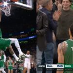 Jayson Tatum has everyone going crazy with putback dunk and 3 in return vs Mavs