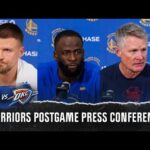 Kristaps Porziņģis, Steve Kerr and more react to Warriors' loss to Thunder | NBC Sports Bay Area