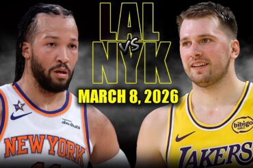 Los Angeles Lakers vs New York Knicks Full Game Highlights – March 8, 2026 | NBA Season