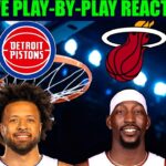 Detroit Pistons vs Miami Heat NBA Play-By-Play Reaction 3/8/26 LIVE