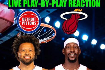 Detroit Pistons vs Miami Heat NBA Play-By-Play Reaction 3/8/26 LIVE