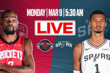 Houston Rockets at San Antonio Spurs | Regular Season | [OFFICIAL LIVE STREAM]