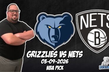 Memphis Grizzlies vs Brooklyn Nets 3/9/26 NBA Free Picks & Prediction | NBA Betting Tips