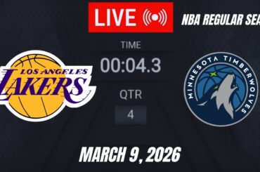 NBA LIVE! Los Angeles Lakers vs Minnesota Timberwolves | March 9, 2026 Lakers vs Timberwolves 2K