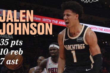 Jalen Johnson's huge 4th quarter propels Hawks to Win over 76ers
