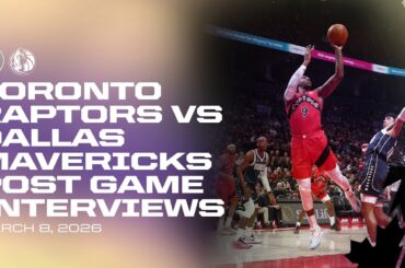 Toronto Raptors Full Media Availabilities | Post Game vs. Mavericks | March 08, 2026
