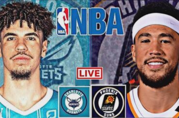 LIVE: PHOENIX SUNS vs CHARLOTTE HORNETS | NBA | PLAY BY PLAY | SCOREBOARD