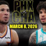 Phoenix Suns vs Charlotte Hornets Full Game Highlights – March 8, 2026 | NBA Season