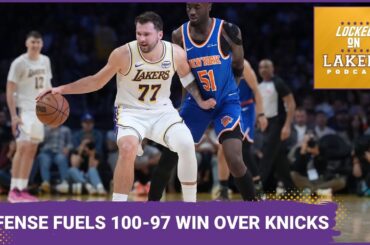 STRONG LAKERS DEFENSE Fuels 110-97 Win Vs. Knicks, Luka Scores 35, Reaves 25