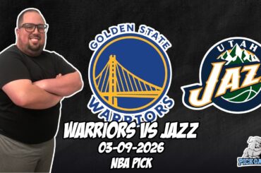 Golden State Warriors vs Utah Jazz 3/9/26 NBA Free Picks & Prediction | NBA Betting Tips