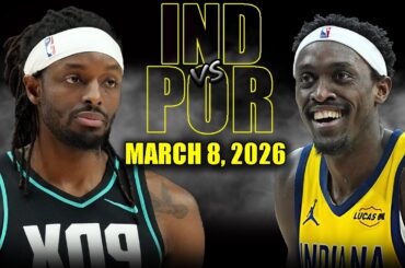 Indiana Pacers vs Portland Trail Blazers Full Game Highlights – March 8, 2026 | NBA Season