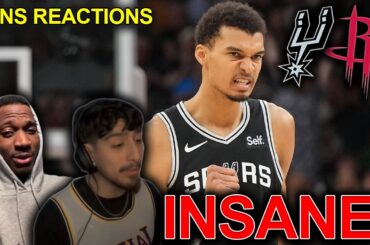 NBA fans reaction to Spurs beating the Rockets 😱