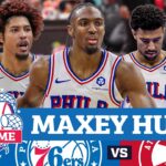 Tyrese Maxey Hurt In Final Seconds Of Loss To Hawks; Sixers Out Of Top 6 | PHLY Sixers Postgame