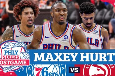 Tyrese Maxey Hurt In Final Seconds Of Loss To Hawks; Sixers Out Of Top 6 | PHLY Sixers Postgame