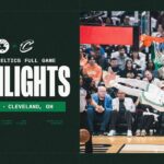 The Boston Celtics take the first win of their road trip against the Cleveland Cavaliers 109-98.