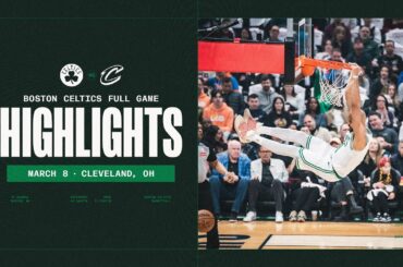 The Boston Celtics take the first win of their road trip against the Cleveland Cavaliers 109-98.