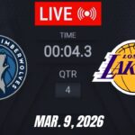 NBA LIVE! Los Angeles Lakers vs Minnesota Timberwolves March 9, 2026 | 2026 NBA Season Live 2K