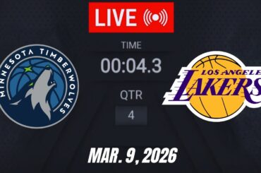 NBA LIVE! Los Angeles Lakers vs Minnesota Timberwolves March 9, 2026 | 2026 NBA Season Live 2K